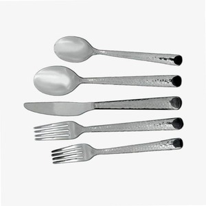 Couverts en métal de la plus grande qualité en acier inoxydable argenterie vaisselle faite à la main ensemble de couverts avec finition nickelée - Product Image 4