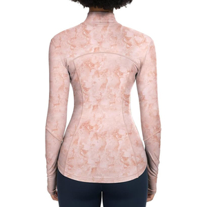 Full Zip Stretch Top Women Lightweight <b>Jacket</b> Soft <b>Yoga</b> Athletic Training Wear Comfort Nylon Spandex Fabric - Product Image 3