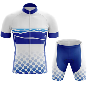 Ropa de ciclismo para hombre hecha a medida, ropa de manga corta transpirable de buena calidad con logotipo, conjuntos de uniforme de ciclismo - Product Image 3