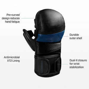 Arts martiaux Porter des gants de MMA en couleur personnalisée Gants de combat de boxe MMA en cuir avec des prix raisonnables de logo personnalisé - Product Image 5