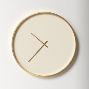 Reloj de pared de hierro de calidad premium con acabado negro y dorado utilizado para la decoración del hogar con logotipo personalizado - Product Image 2
