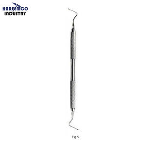 Instrumentos de llenado de excavadora Dental Manual de acero inoxidable de marca personalizada para higienistas dentales CE ISO aprobado modelo HI-300 - Product Image 1