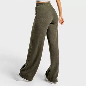 Joggers acanalados de alta calidad para mujer, cintura elástica, pantalones de chándal de pierna ancha para entrenamiento, nuevo diseño, verano XL, Yoga, 2023 - Product Image 2