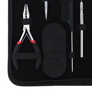 Meilleure vente Kit d'outils d'extension de cheveux de qualité Kit d'outils d'extension de cheveux professionnel en acier inoxydable pour salon de cheveux - Product Image 4
