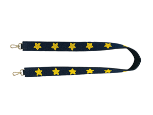 Sac à main à bandoulière réglable avec perles, dernier design, et sangles d'équipe, ceintures à perles noires et jaunes essentielles pour le jour du match - Product Image 2