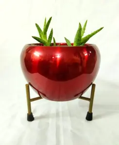 Jardinière Meena en fer à forte demande Pots et jardinières de jardin élégants pour la décoration intérieure exportés d'Inde - Product Image 1