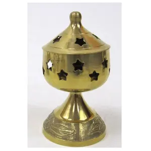 Shiny Polished Design Incense Burner Indoor Decor Brass Incense Burner For Home Fragrance Design Incense Holder Best Price