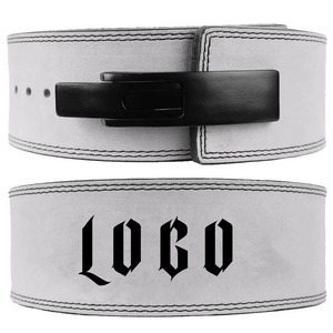 Animación Power Buckle Gimnasio Levantamiento de pesas Cinturón de palanca Palanca de cuero personalizada Cinturones de levantamiento de pesas sublimados - Product Image 1