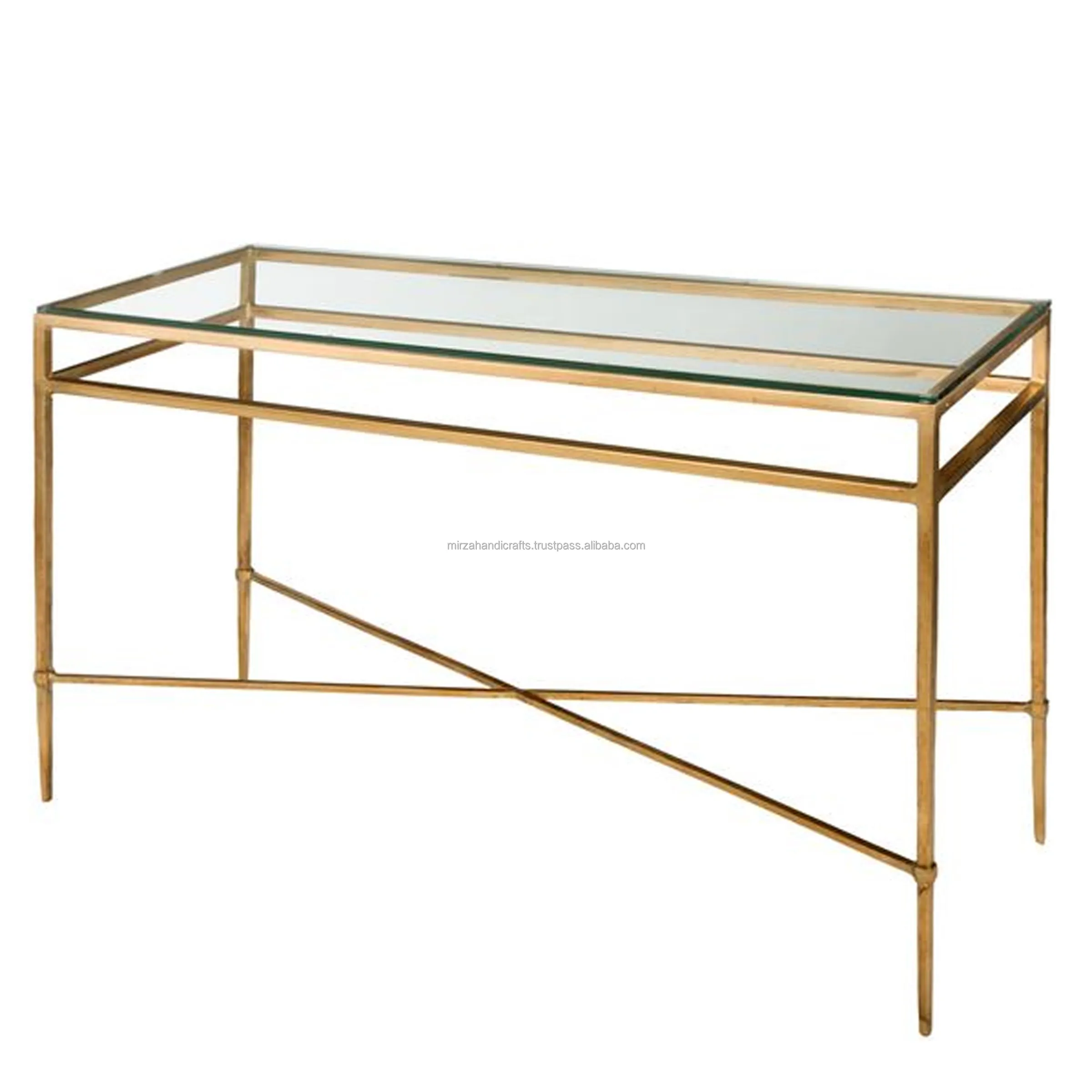 Einfacher Linien-Stil metallische lange Tischkonsole perfekt für Heimdekoration im Freien und Indoor