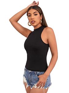 Nueva Camiseta sin Mangas para Mujer, el Mejor Diseño, Estilo Cuello Redondo, Manga Corta, Camiseta sin Mangas Informal para Mujer - Product Image 2