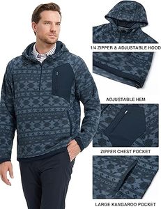 เสื้อฮู้ดลำลองผ้าฝ้าย100% สีพื้นสำหรับผู้ชายใส่ได้พอดีกับกระเป๋าดีไซน์แห้งเร็วและระบายอากาศได้ดีสำหรับฤดูหนาว - Product Image 6