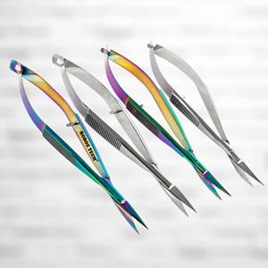 Ciseaux micro professionnels de 12 cm pour cuticules, sourcils, instruments chirurgicaux de précision, coupe à ressort pour une coupe optimale - Product Image 3