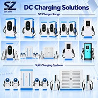 Chargeur rapide AC/DC pour véhicules électriques 60kW/120kW/160kW/180kW/240kW, double pistolet, station de charge au sol, étanche IP54, usage commercial