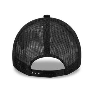 Gorras de béisbol de malla deportivas blancas para hombre y mujer estructuradas de 5 paneles personalizadas, estilo de 6 paneles con patrón de letras único - Product Image 3