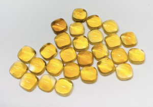 Coussin Citrine Naturelle Cabochon Taillé Jaune Sunela orange Pierres Précieuses Lâches Fabricant de Jaipur Quartz Naissance de Novembre - Product Image 4