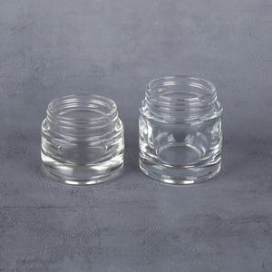 Pot de rangement cosmétique en verre opale blanc de luxe, durable, de qualité alimentaire, personnalisé, avec loupe, à l'épreuve des enfants et des UV, pour poudre libre – Vente en gros - Product Image 6