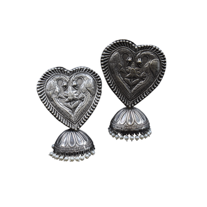 ต่างหูสตั๊ด Jhumka น้ำหนักเบาเคลือบเงาแบบโบราณสีดำคุณภาพสูงสำหรับผู้หญิงและเด็กผู้หญิง - Product Image 1