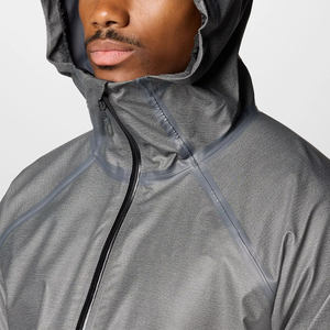 Veste coupe-vent d'extérieur en polyester à sublimation imperméable avec impression DTG personnalisée Veste de survêtement pour hommes Ronpex - Product Image 3