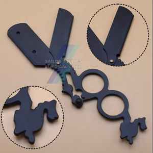 Maquinilla de afeitar recta recubierta de papel personalizada, cuchillo plegable de garganta cortada con logotipo personalizado, maquinilla de afeitar de peluquería - Product Image 3