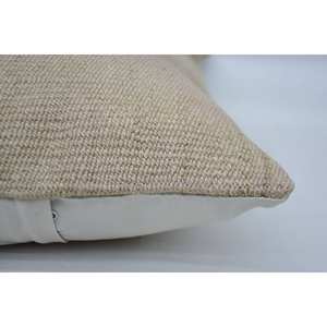 Vintage Pattern Beige Ikat Wool Rug 16x24 Inch Woven with Classic Style - Product Image 4