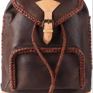 Nouvel arrivage de sacs à dos en cuir pleine fleur faits à la main sacs personnalisés en cuir véritable sacs à dos en cuir naturel vintage pour unisexe - Product Image 1