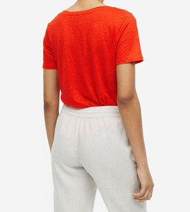 Logo personnalisé Slim Fit col rond décontracté col en v décontracté femmes t-shirt haute qualité à manches courtes 100% coton fait femmes t-shirt - Product Image 4