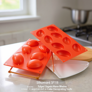 Silikomart SF118 Tulip Shaped <b>Silicone</b> Baking Mold for Cake Decorating <b>Tools</b> - Product Image 3