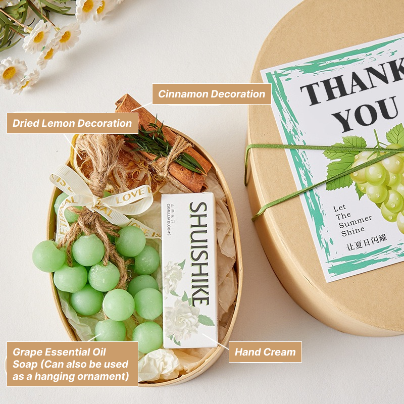 Grape essential oil soap-small gift box 3