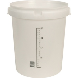 GRIPLINE-O 30L White Mixing <b>Bucket</b> 25 Liter Scale BERDAL Product - Product Image 3