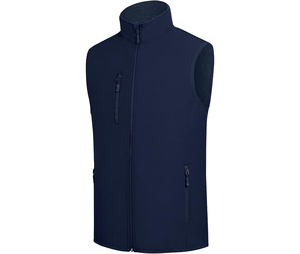 Gilet sans manches personnalisé avec logo, respirant, imperméable, coupe-vent, avec doublure en polaire, veste de travail classique, gilet softshell pour homme - Product Image 1
