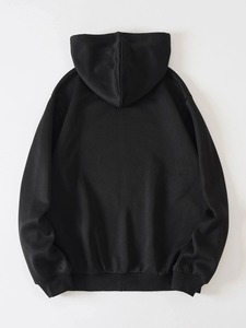 Nouveaux sweats à capuche d'hiver élégants, fabrication en gros, sweats à capuche en molleton personnalisés avec strass, 100% coton, logo sur le devant, pour hommes - Product Image 2