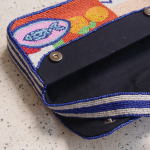 กระเป๋าสะพายไหล่ลูกปัดดีไซน์มินิมอล ทำมือ กระเป๋าถือชายหาดสไตล์โบฮีเมียนสำหรับผู้หญิง กระเป๋าสะพายข้างแฟชั่นฤดูร้อน โดย glowin fashion - Product Image 4