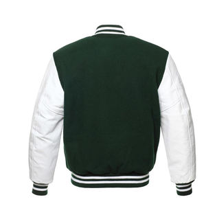 Chaquetas Letterman Varsity personalizadas para hombre, chaquetas cálidas de invierno de béisbol Bomber de lana, parches con logotipo bordado en 3D, nuevas mangas de cuero de chenilla - Product Image 5