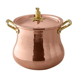 Olla de Cocina de Diseño Único con Acabado Personalizado, Forma Redondeada para Servir Alimentos, Olla de Cobre para Restaurante, Hotel, Uso en Catering - Product Image 6