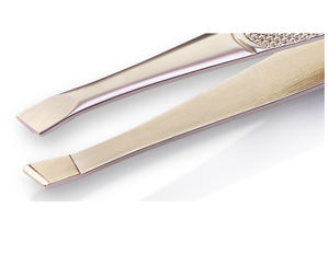 Pince à épiler en acier inoxydable T-09, outil de beauté pour l'application des ongles dans un ensemble de manucure, produit d'exportation - Product Image 5