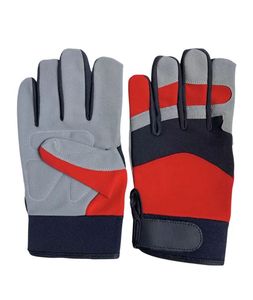 High Quality Custom Leather Mechanic <b>Gloves</b> XL Size Freely Adjustable for Protection Hot Selling Cheap Safety <b>Gloves</b> - Product Image 1