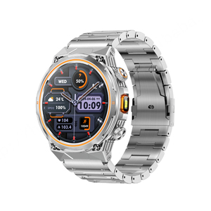 Reloj inteligente AK81 con pantalla IPS de 1,46 pulgadas, batería de 400mAh, rastreador de ritmo cardíaco resistente al agua IP68 con linterna LED y Bluetooth - Product Image 1