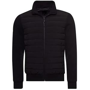 Estilo de moda al por mayor de los hombres cortavientos informal de alta calidad motocicleta acolchado abrigo impermeable de los hombres chaqueta acolchada - Product Image 1