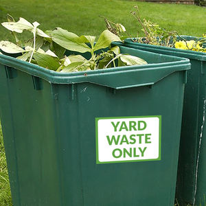 Blanc de déchets de cour de haute qualité | Panneau de cour | Rectangle | 10x7 | Autocollant en vinyle étanche - Product Image 4