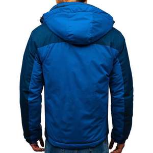 Veste bomber d'hiver softshell grande taille pour homme, coupe-vent, style décontracté, tissu zippé - Product Image 5