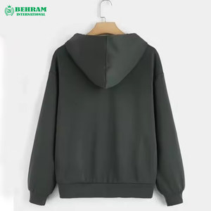Sweat-shirts à fermeture éclair pour hommes de haute qualité, coupe classique, nouvelle mode, couleur unie personnalisée, vêtements décontractés, 100% coton molletonné/éponge française - Product Image 6