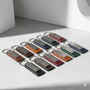 Chaveiro de Couro PU Personalizado por Atacado com LOGO Personalizado Acessórios de Luxo para Mini Bolsa Carro Presente Promocional - Product Image 4