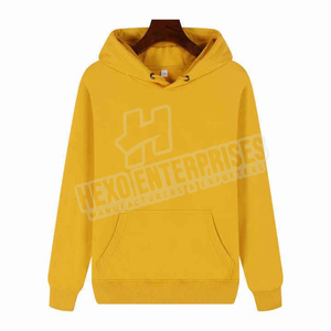 Sweat-shirt à capuche coupe classique de créateur, 100% coton épais, molleton brodé, épaules tombantes, hiver, couleur unie, impression personnalisée - Product Image 3