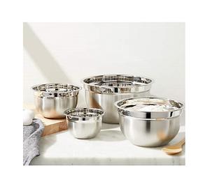 Bol de service en acier inoxydable robuste conçu pour les chefs professionnels qui exigent durabilité, fonctionnalité et esthétique. - Product Image 1