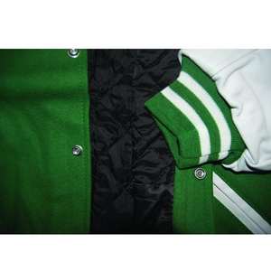 แจ็กเก็ตบอมเบอร์ขนสัตว์สีดำสำหรับผู้ชายแจ็คเก็ตบอมเบอร์สไตล์สตรีทหุ้มหนังแท้ดีไซน์ใหม่ล่าสุด - Product Image 6