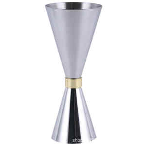 Jigger de mesure en acier inoxydable de conception supérieure Outil de barre de verre à liqueur double face pour les boissons à cocktail et au whisky - Product Image 6