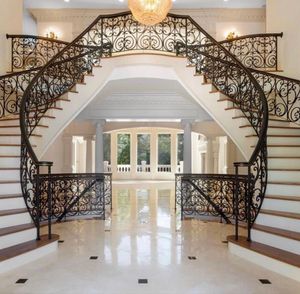 Sang trọng hiện đại bền rèn <span class=keywords><strong>s</strong></span>ắt rèn lan can xoắn ốc để <span class=keywords><strong>s</strong></span>ử dụng trong nhà trong biệt thự cư trú - Product Image 2