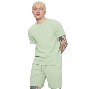 Conjunto de Camiseta y Pantalones Cortos Transpirables de Verano para Hombre, de Alta Calidad, Manga Corta, Cómodo y Transpirable, de Algodón - Product Image 1