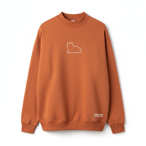 Suéter con Capucha para Mujer, Cuello Alto Simulado, Manga Larga, Tejido de Punto, Holgado, Informal, Cálido, para Otoño e Invierno, Ropa de Calle para Uso Diario - Product Image 1