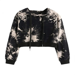 Sudaderas Cortas Casuales de Alta Calidad para Mujer al por Mayor, Sudaderas Cortas con Etiqueta Personalizada, Fabricación Sostenible Directa de Fábrica OEM - Product Image 1